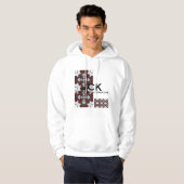 Vierer Band Kaleidoskop Art Hoodie (Vorne ganz)