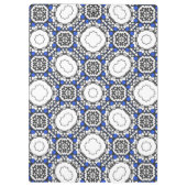 Vierer Band Kaleidoskop Art Klemmbrett (Rückseite)