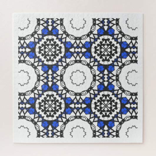 Vierer Band Kaleidoskop Art Puzzle (Vertikal)