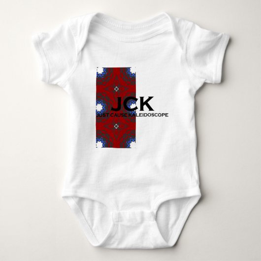 Vierer Band Kaleidoskop Art Zwölf Baby Strampler (Vorderseite)