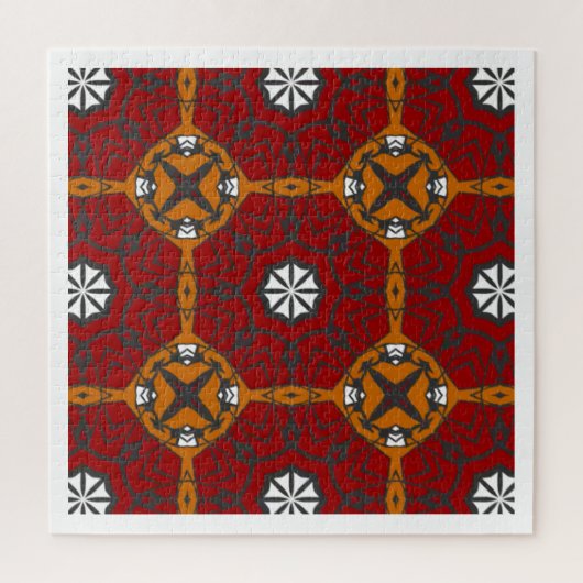 Vierer Band Kaleidoskop Art Zwölf Puzzle (Vertikal)