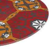 Vierer Band Kaleidoskop Art Zwölf Schneidebrett (Ecke)