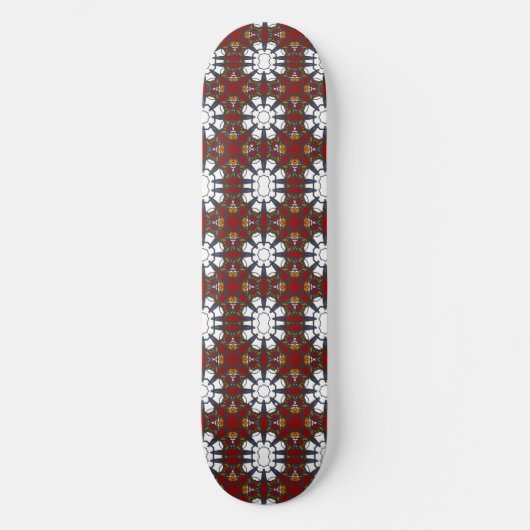 Vierer Band Kaleidoskop Art Zwölf Skateboard (Vorderseite)