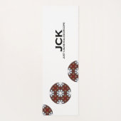 Vierer Band Kaleidoskop Art Zwölf Yogamatte (Rückseite)