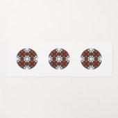 Vierer Band Kaleidoskop Art Zwölf Yogamatte (Vorderseite (Horizontal))