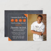 Vierer-Basketball-Halbpension-3x5 Grad-Ankündigung Einladung (Vorne/Hinten)