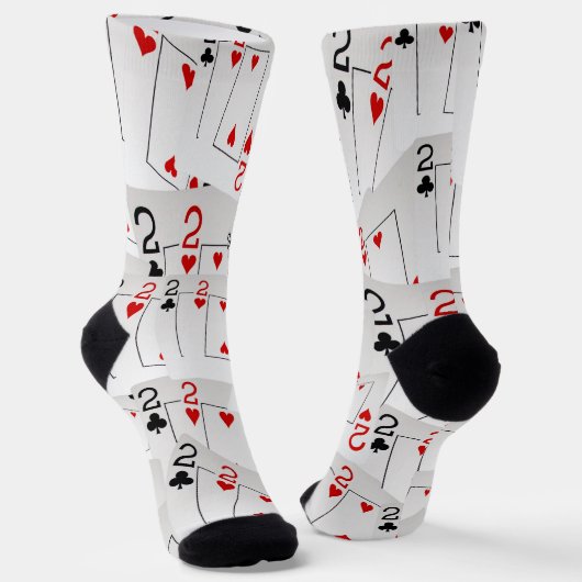 Vierer-Doppelschichten, Poker-Socken Socken (Gewinkelt)