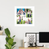 Vierer-Foto-Print der Square Custom Family Poster (Heimbüro)