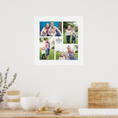 Vierer-Foto-Print der Square Custom Family Poster (Küche)