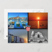 Viererbilder von Rovinj Postkarte (Vorne/Hinten)