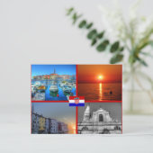 Viererbilder von Rovinj Postkarte (Stehend Vorderseite)