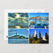 Viererbilder von Rovinj Postkarte (Vorne/Hinten)