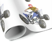 Viererkabel-Fahrrad ATV, das zur Front kommt Geschenkpapier (Rolleneckpunkt)