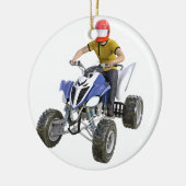 Viererkabel-Fahrrad ATV, das zur Front kommt Keramik Ornament (Links)