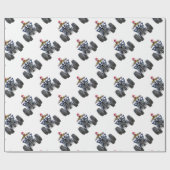 Viererkabel-Fahrrad ATV, einen Wheelie zur Front Geschenkpapier (Flach)