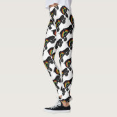 Viererkabelrollen-Skateregenbogen Leggings (Links)