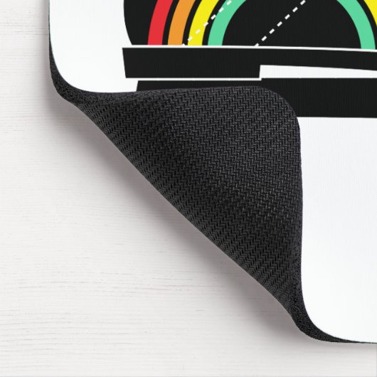 Viererkabelrollen-Skateregenbogen Mousepad (Ecke)