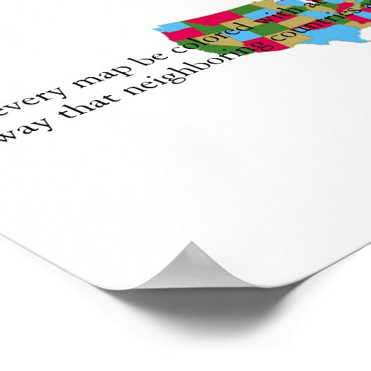 Vierfarbentheorie Poster (Ecke)