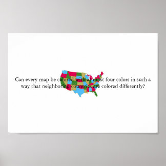 Vierfarbentheorie Poster