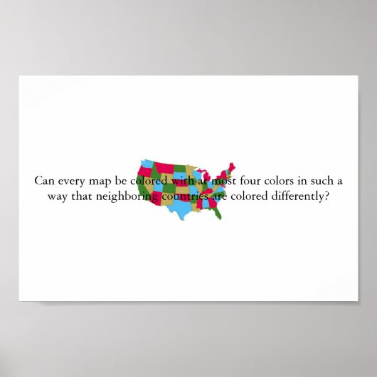 Vierfarbentheorie Poster (Vorne)