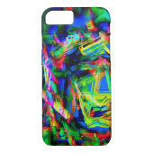 Vierfarbige Quadrate, falsche Pinselstriche Case-Mate iPhone Hülle (Rückseite)