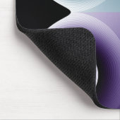 Vierfarbige Spiralkunst Abstrakt Mousepad (Ecke)