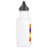 Vierfarbiger Pop Art Buffalo Bison Edelstahlflasche (Links)