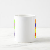 Vierfarbiger Pop Art Buffalo Bison Kaffeetasse (Mittel)