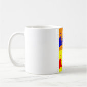 Vierfarbiger Pop Art Buffalo Bison Kaffeetasse (Links)