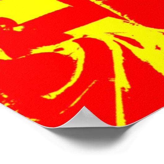 Vierfarbiger Pop Kunststatue of Liberty Poster (Ecke)