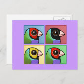 Vierfarbiges Gouldian Finish Postkarte (Vorne/Hinten)