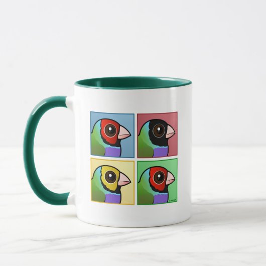 Vierfarbiges Gouldian Finish Tasse (Links)
