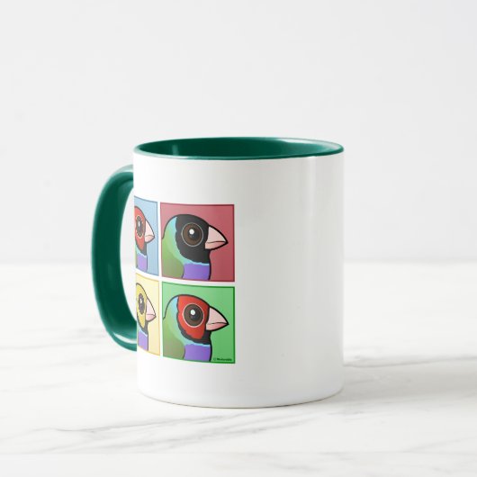 Vierfarbiges Gouldian Finish Tasse (Vorderseite Links)