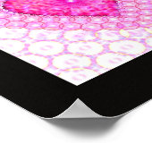 Vierfarbiges Herzplakat Poster (Ecke)