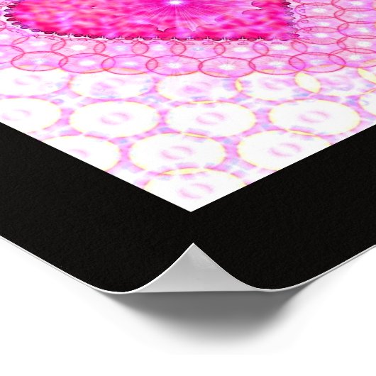 Vierfarbiges Herzplakat Poster (Ecke)