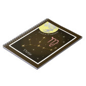 Vierge 23 août au 23 septembre Notizheft Notizblock (Linke Seite)