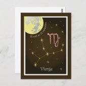Vierge 23 août au 23 septembre Postkarte (Vorne/Hinten)