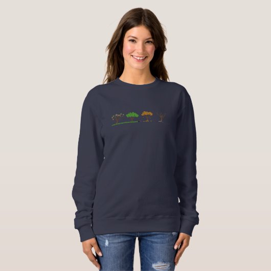 Vierjahreszeit Gesamtlandschaft Sweatshirt (Vorne ganz)