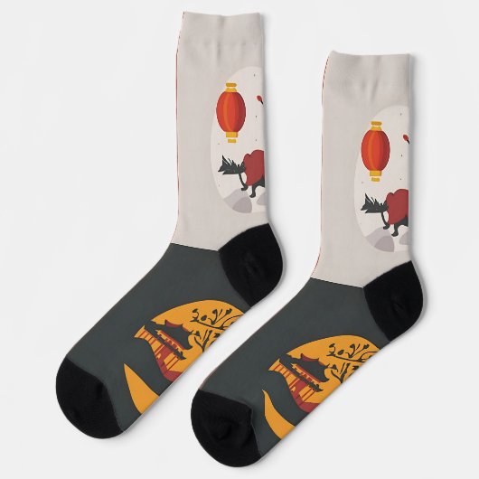 Vierjahreszirkel Socken (Linkes Detail)