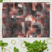 Vierkachelmosaik in Beige-Braun Geschirrtuch (Gefaltet)