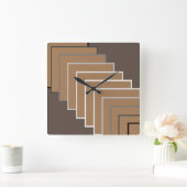 Vierkant Quadratische Wanduhr (Zuhause)