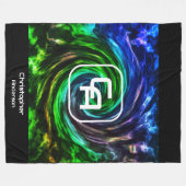 Vierkantenrauche Multicolor Fleece Blanket (Vorderseite (Horizontal))