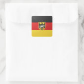 Vierkantflagge Quadratischer Aufkleber (Tasche)