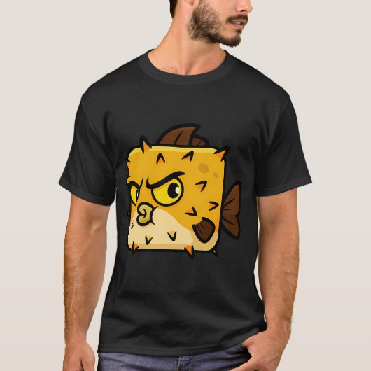 Vierkantiger Kugelfisch T-Shirt (Vorderseite)