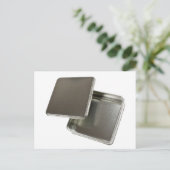 Vierkantmetallbehälter Postkarte (Stehend Vorderseite)