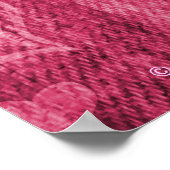 Vierkantposter-Druck mit roter chinesischer Liebe Poster (Ecke)