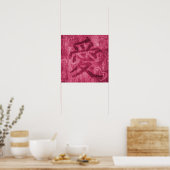 Vierkantposter-Druck mit roter chinesischer Liebe Poster (Küche)