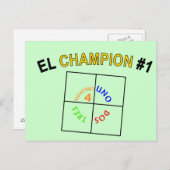 Vierplatz-Champion #1 Postkarte (Vorne/Hinten)