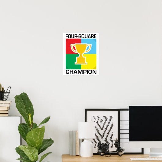 Vierplatz-Champion Poster (Heimbüro)
