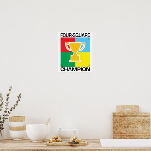Vierplatz-Champion Poster (Küche)